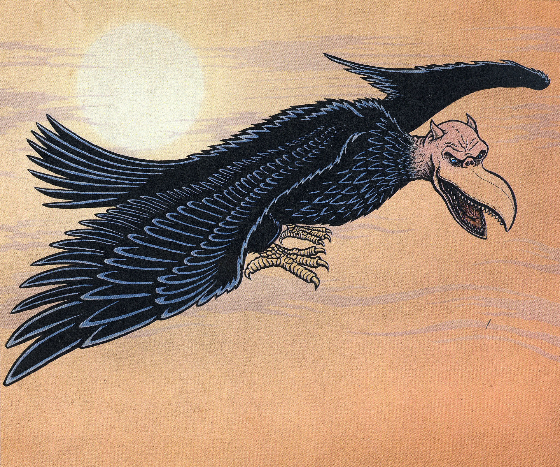 A giasticutus in flight. Art by Jay Young.