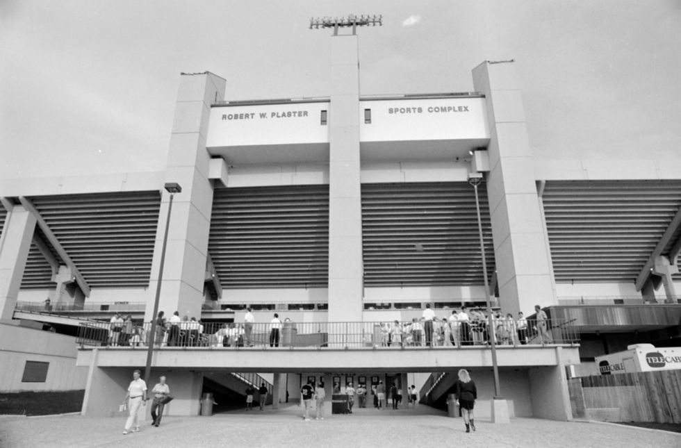 The entrance to Robert W. Plaster Sports Complex.