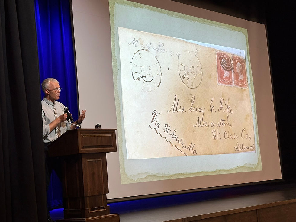 Dr. Jeremy Neely speaks about the Henry and Cimbaline Fikes' Civil War correspondence as part of the Remembering the Civil War in Missouri series.