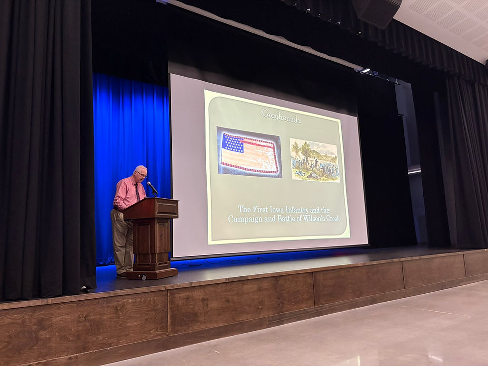 Civil War author Jeff Patrick discusses the 1st Iowa Infantry for the Remembering the Civil War in Missouri series.