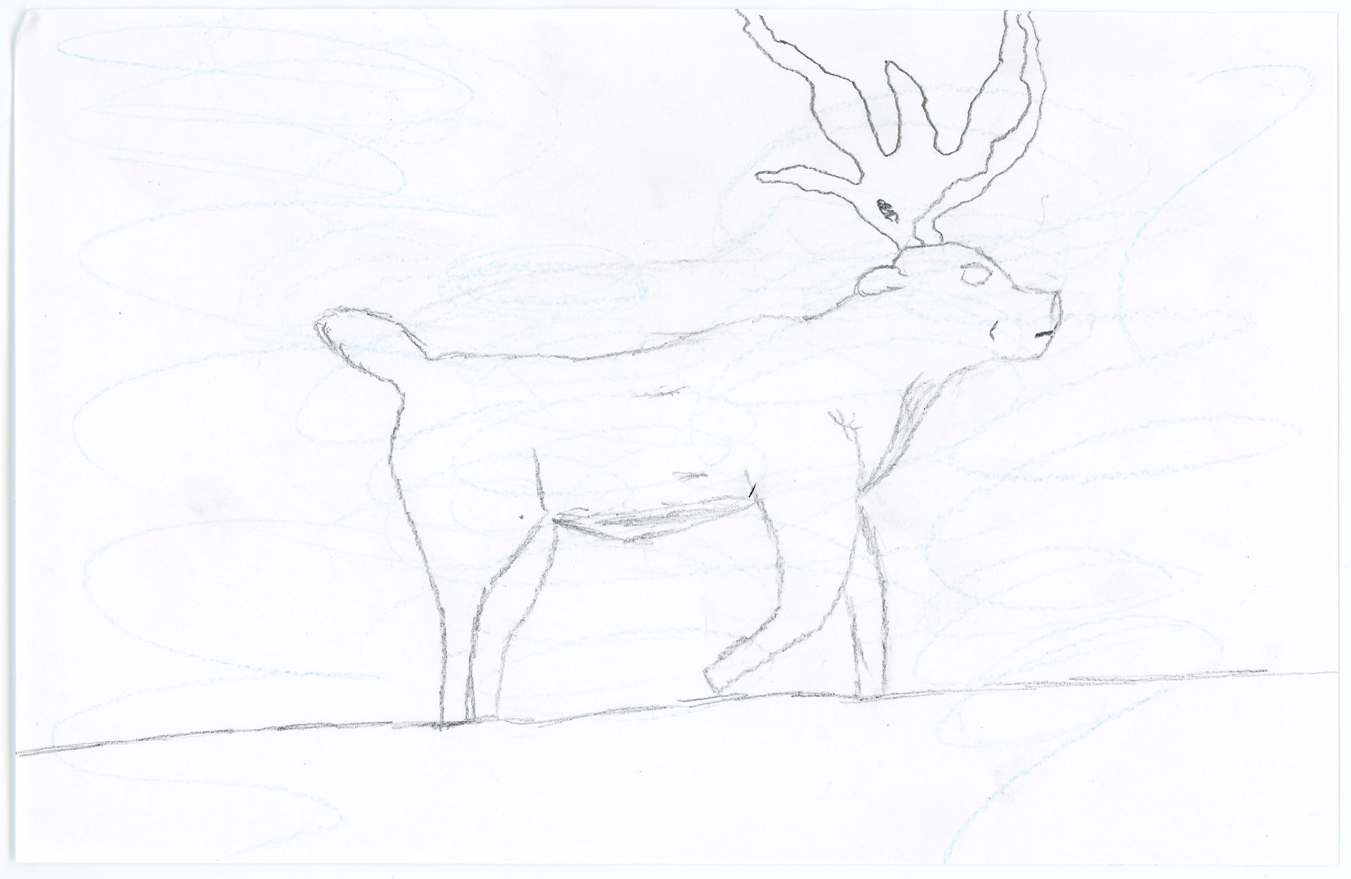A snawfus in motion. Art by a Young Historians Club attendee.