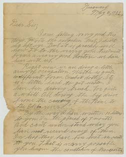 Portion of a hand-written manuscript