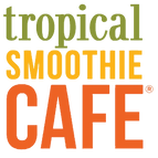 Tropical Smoothie Cafe logo that links to companies website with text: Tropical Smoothie Cafe.