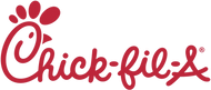 Chick-Fil-A logo that links to companies website with text:  Chick-Fil-A where the C is stylized to look like a chickens head