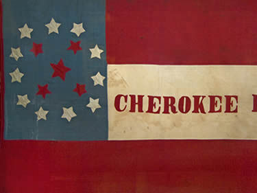 Cherokee Braves Civil War flag.